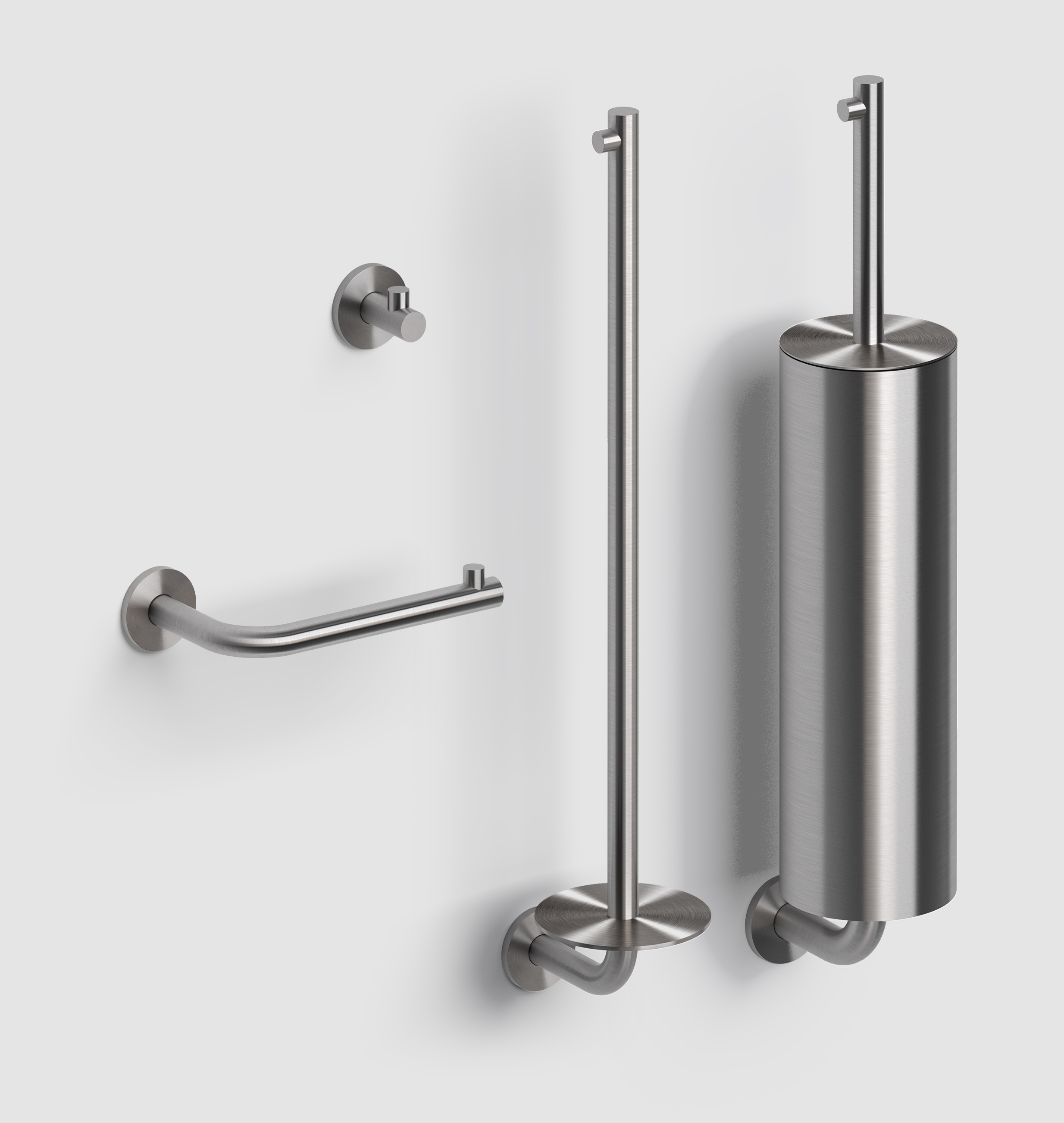Clou Kaldur toilet accessoireset, rvs geborsteld
