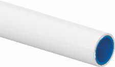 Uponor Uni Pipe PLUS meerlagenbuis glad, 16x2mm, 5 lagen, aluminium, PE-RT II, flexibel, afgedopt, buis wit, 1m