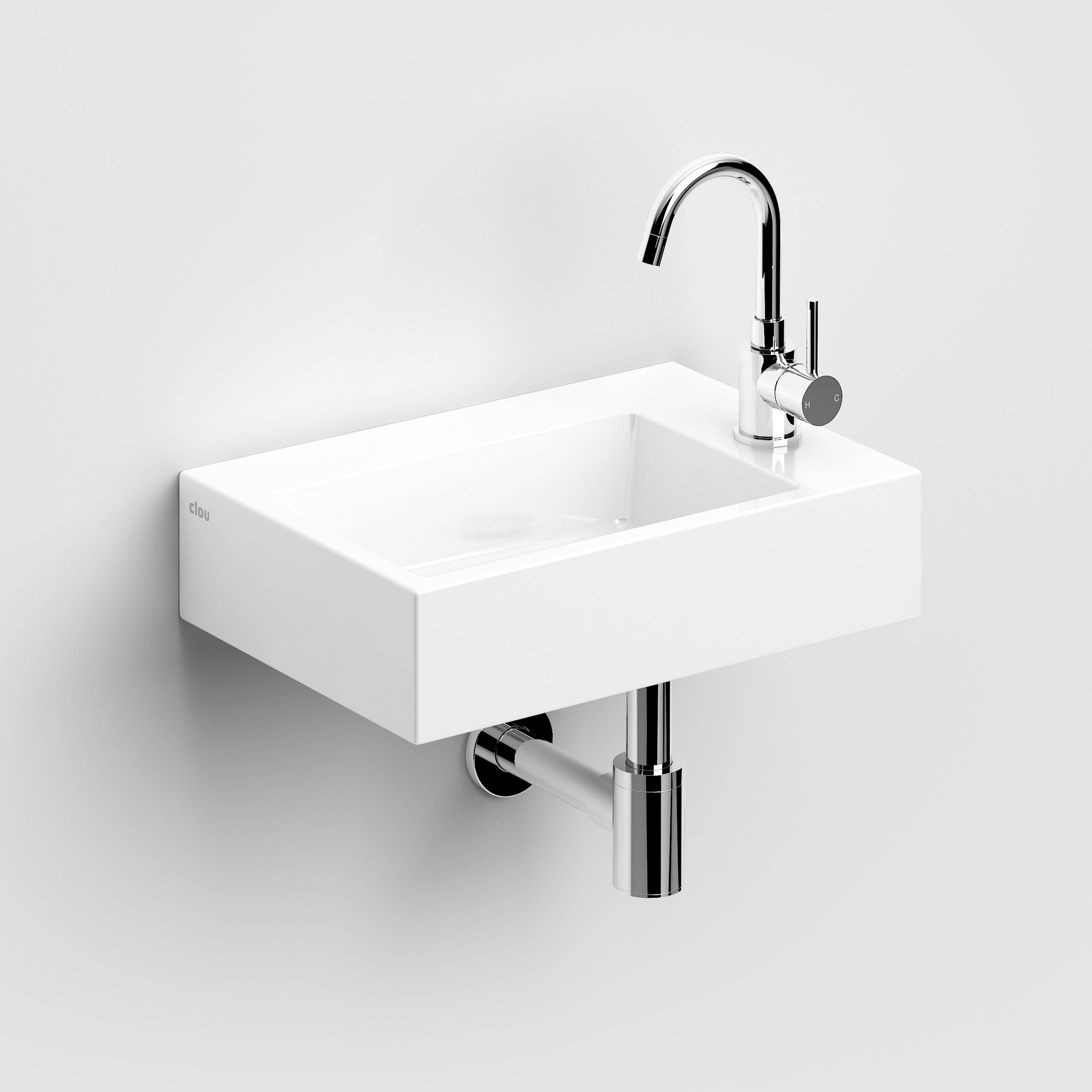Clou Flush 2 Plus fonteinen keramiek