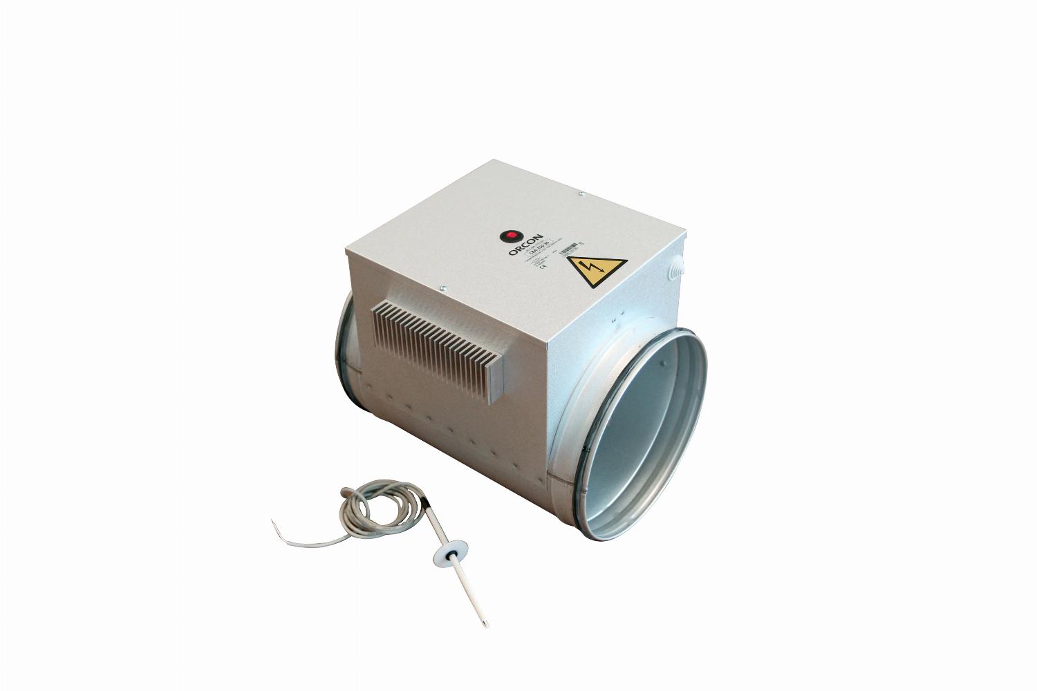 Naverwarmers voor ventilatiekanalen