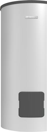 Bosch monovalente boiler 200l 31,5 kW indirect gestookt met 1 spiraal incl. Mg anode. Staand, achter-aansluitingen, zilver
