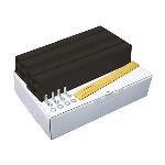 Canalit opstelbalken compleet met toebehoren, kunststof, hxbxl 100x100x450, zwart RAL9005. 2 stuks