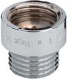 Viega rechte koppeling kraanverlengstuk 3/4" x 3/4" L = 25mm verchroomd (bi x bu) 447304