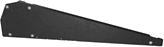 Flatfix Fusion wind deflector Links Zwart, basis profiel 1030mm-1077mm