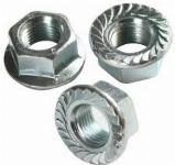 Esdec RVS gekartelde flensmoer M8, RVS 304, sleutelwijdte 13mm, buiten 8mm