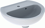 Geberit E-Con fontein rond 40x33cm met kraangat met overloop wit 501742001