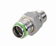 VSH SudoPress RVS 3-delige koppeling 22 mm pers x 1/2 wartel binnendraad 6550929