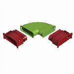 Ubbink Air Excellent AE45sc bocht 90� horizontaal set 0188544