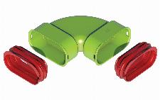 Ubbink Air Excellent AE35sc bocht 90� horizontaal set 0188572