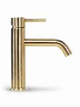 Blue Label Brondby wastafelkraan cold start geborsteld goud FK-0321-BB