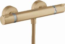 Hansgrohe Ecostat Comfort douchethermostaat z. omstel m. koppelingen HOH=15cm brushed bronze 13116140
