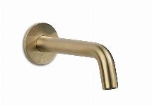 Blue Label Brondby baduitloop 1/2", inkortbaar, lengte 100-180mm, met rozet, geborsteld goud