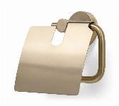 Blue Label Vida toiletrolhouder met klep geborsteld messing