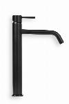 Blue Label Brondby wastafelkraan high rise cold start mat zwart FK-0326-BL