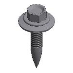 Van der Valk - Rvs staalplaatschroef M6x25mm