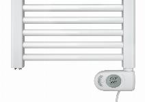 Zehnder Aura Buisradiator elektrisch tijdschakelklok links en rechts D-profiel 500W wit PBEZ-090-50/MQ