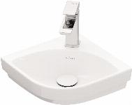Villeroy & Boch Subway 3.0 hoekfontein m. kraangat z. overloop 32x39.5x45cm wit 43714601