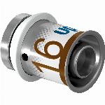 Uponor eindkap S-press plus 16mm (pers) messing 10 bar 1070621