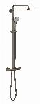 Grohe Euphoria XXL douchesysteem m. douchethermostaat, aquadimmer, Rainshower Cosmo 310 hoofdd. en handd. brushed hard graphite 26075AL0