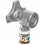 Uponor S-Press Plus Aqua pers muurplaat met korte flens  16mmx1/2" Binnendraad 1070639