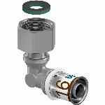 Uponor S-Press Plus pers schroefverbindingsknie bi.dr. 16-G1/2"SN 1070612