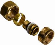 Henco adapter messing knelverbinding Henco buis 22 x 26mm 13-V2622H-2