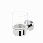 Geesa Nemox Stainless Steel glashouder, rvs, verchroomd, met beker, hxbxd 99x66x102mm, kleur chroom