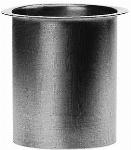 Rheinzink, tapeind dakgoot, zink, diameter 76mm, bakgoot (recht), diameter goot 80mm, lengte 100mm