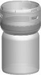 Ubbink enkelwandig rookgas, koppelstuk, kunststof, klikbevestiging 60mm, mof 65mm, met deksel 0716021