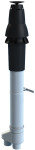 Burgerhout Skyline dakdoorvoer parallel 80/80mm kunststof pp lengte 1360mm zwart/wit 400452782