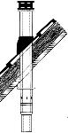 Burgerhout dakdoorvoerpan type rbb sneldek/weerter git 150mm, 25-45 kunststof 1-pan(nen) verticale doorvoer 400453609