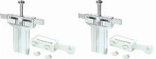 Rofix standbuis bevestigingsset wit complete set montagebeugels voor type 22 en 33 40000093