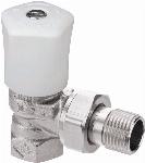 Heimeier Mikrotherm handbediende radiatorkraan 1/2" haaks 012102500