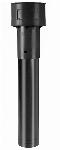 Burgerhout Megavent dakdoorvoer hellend/platdak PP zwart 125 mm l=950 mm 400453102