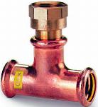 VSH XPress koper gas T-stuk 22 mm x Rp 1/2" x 22 mm pers x binnendraad x pers 4804855