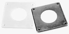 Burgerhout muurplaat voor geveldoorvoer 125mm kunststof 2st. zwart/wit 400453865