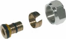 Jaga aansluit koppeling 16 x 2mm - M24 Voor aluminium kunststof buis ( AKB / alu-pex ) 5094.316