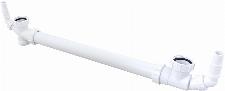 Walraven McAlpine Dubbele Gootsteenafvoer Excentrisch 1 1/2" x1 1/2" hori. en vert. verstelbaar wit 0055450