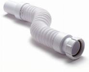 McAlpine Flexibele afvoerbuis 1 1/2" x 40mm (schroefdraad x spie) 500mm lengte PP wit 0050401