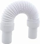 McAlpine Flexibele afvoerbuis 1 1/4" x 32mm (schroefdraad x spie) 500mm PP wit 0050321