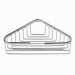 Geesa hoekuitvoering fles- en sponshouder, messing, bevestigingsmateriaal, hxbxd 87x259x259mm, kleur chroom