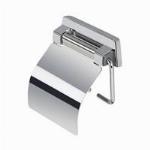 Geesa Standard closetrolhouder met veer met klep chroom 915144