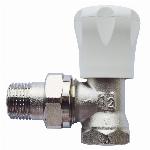 Herz GP handbediende radiatorkraan 1/2" Haaks