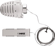 Herz Design thermostaatkop wit M28 x 1,5 met vloeistof voeler op afstand lengte capillair 2m 1943008