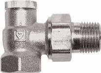 Herz voetventiel, messing, 3/8" (10), haaks, staartstuk/binnendraad, vernikkeld, bediening: binnenzeskant