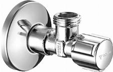 Schell Comfort hoekstopkraan met rozet 1/2"x1/2" met comfort greep chroom 052170699