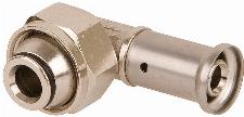 Henco knie koppeling 90gr, 16mm x 3/4" messing (pers x euroconus - binnendraad) 33P-1605