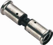 Henco rechte koppeling sok 16 x 16mm kunststof (pers x pers) 15PK1616