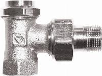 Herz voetventiel, messing, 1/2" (15), haaks, staartstuk/binnendraad, bediening: binnenzeskant, aftapbaar