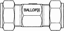 VSH Ballofix kogelkraan 22 x 22 mm 2x knel recht schroevendraaier chroom 6000621